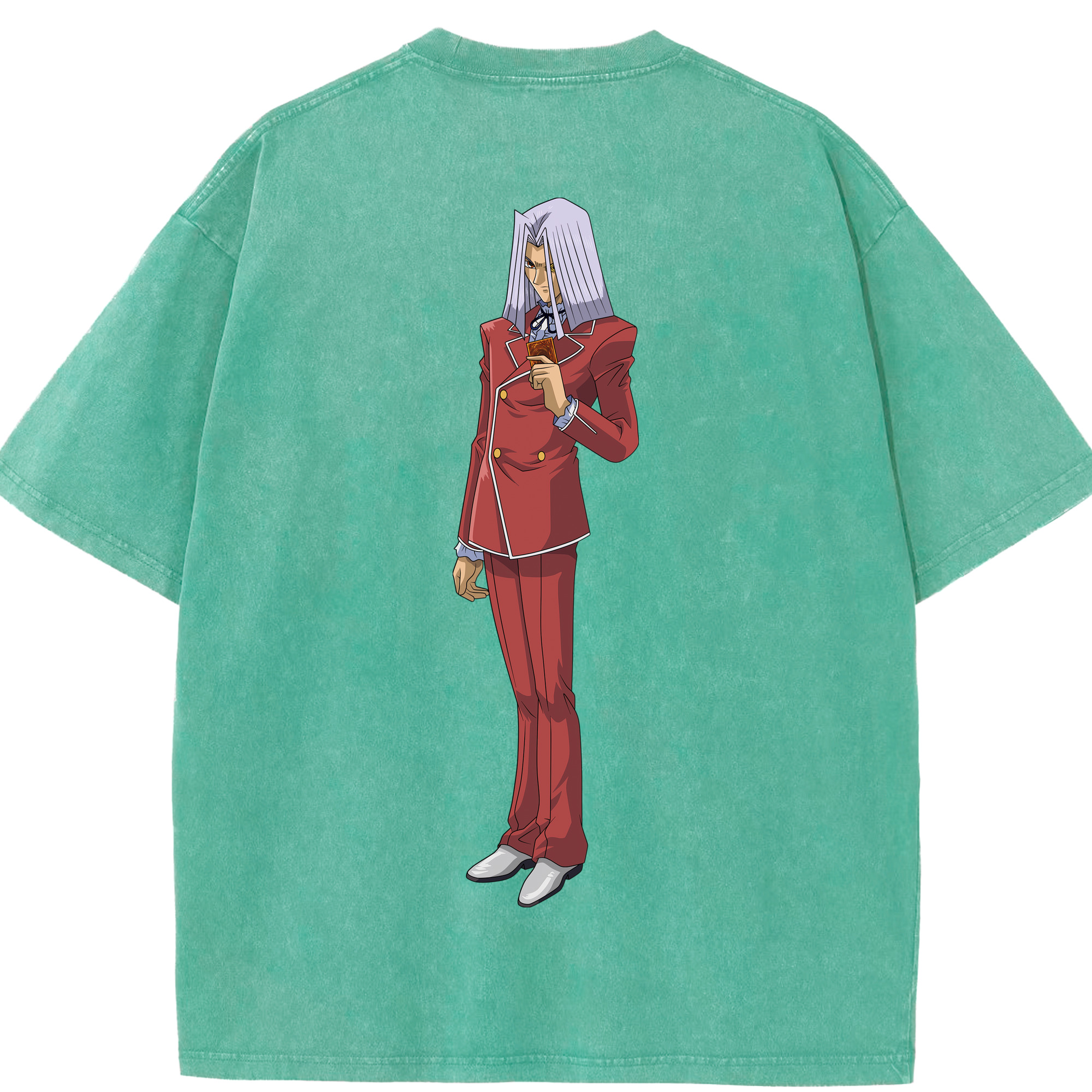 （画像用） 遊☆戯☆王 Yu-Gi-Oh! 綿100% ヴィンテージ風 半袖Tシャツ（背面プリント）